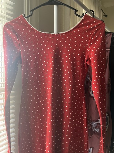 Art Class Red Longsleeve kids Dress Size XL (14) - Picture 5 of 7