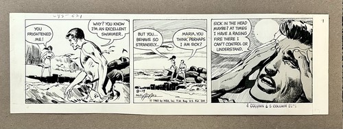 NEAL ADAMS ORIGINAL ART “BEN CASEY” NEWSPAPER COMIC STRIP 1966 *RARE*