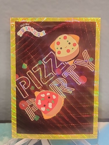 Panini Squishmallows Pizza Party Gold Wave Numbered 02/10 Trading Card - Picture 1 of 3