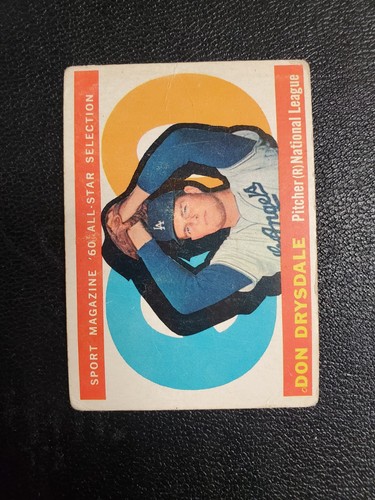 1960 Topps - High # Don Drysdale #570 All Star VG  - Bild 1 von 3