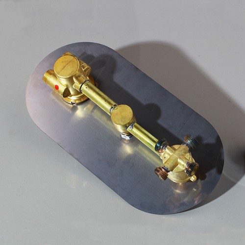 Chrome Durable Brass Shower Diverter Thermostatic Mixer 3 Handles Control Valve& - Picture 4 of 7