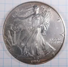 1997 SILVER EAGLE 1 OZ. PURE FINE SILVER BETTER YEAR