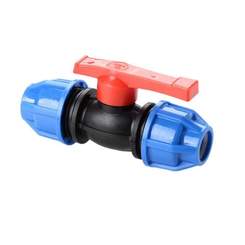 User friendly PE Ball Valve Water Pipe Compression End Fitting 20mm/25mm/32mm - Picture 23 of 50
