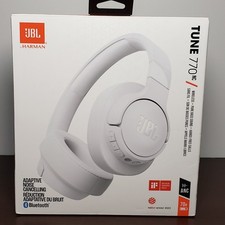 NEW JBL Tune 770NC Wireless Bluetooth Headphones Noise Cancelling 70H White