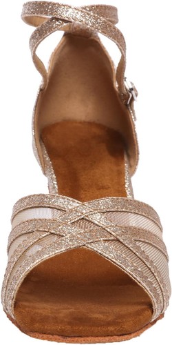 Akanu Women's Latin Dance Shoes Female's Ballroom Salsa Gold... - Picture 2 of 7