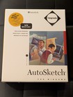 NOS Microsoft Windows AutoSketch R2 CAD Vintage Oprogramowanie 1993 Zapieczętowane Autodesk