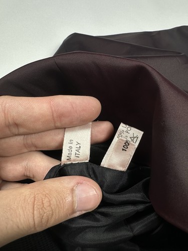 Falda Cameresi Couture Panel Recto Lápiz Vintage Italia Mujer’s Marrón Talla XS - Imagen 8 de 13