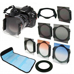 Graduated-Filter-Kit-ND2-ND4-ND-8-77mm-Ring-adapter-For-Cokin-P-series