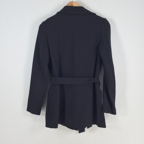 G2000 womens blazer jacket size 7 black belted long sleeve 060741 - Picture 6 of 9