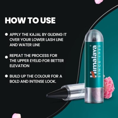 Himalaya Kajal, 100% Herbals Natural, Lead Free, KAJAL Eye