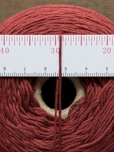 100% Egyptian Cotton Sheen #5 Lace Yarn Cone China Unlabeled - Picture 4 of 35