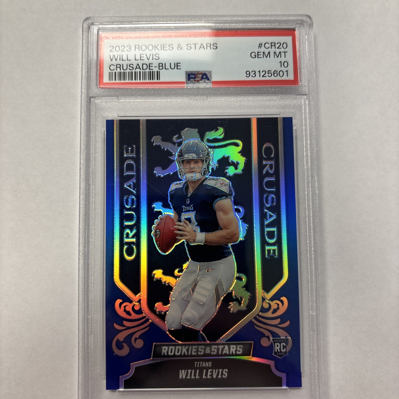 2023 Panini Rookies & Stars - Crusade Blue Prizm #CR-20 Will Levis /50 (RC)