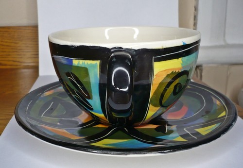 Stage Artware Auckland New Zealand Cappuccinotasse und Untertasse - Bild 2 von 7