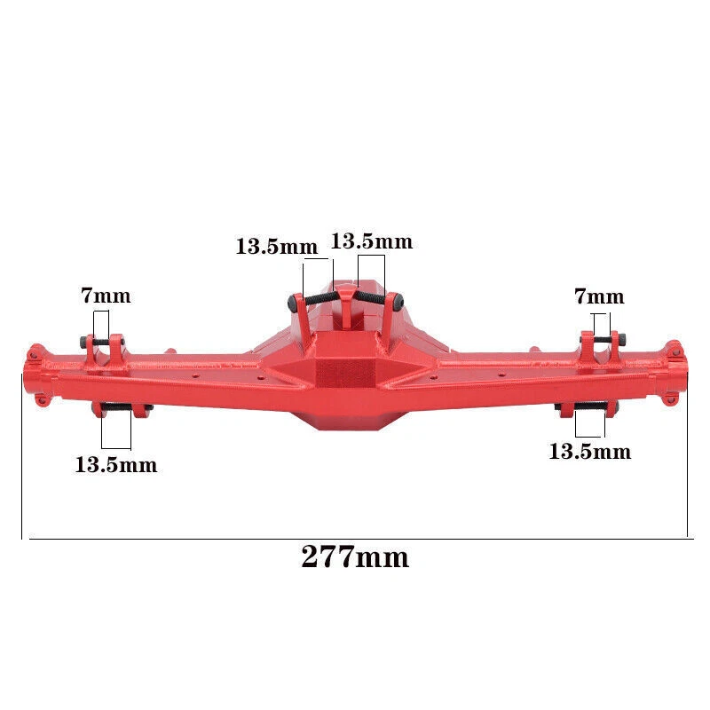 Carcasa de eje trasero CNC Traxxas para camión de radiocontrol de 1/7 UDR Racer RC 85086-4 pieza de actualización Foto 3 de 4