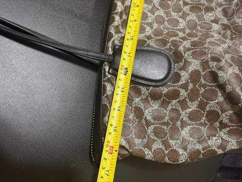 Coach F33504 Taxi Zip Top Tote in Signature Coated Canvas Damentasche Braun - Bild 16 von 21