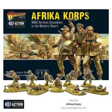Bolt Action 1:56 Scale  WWII German Grenadiers Afrika Korps  30 Figs- 402012030