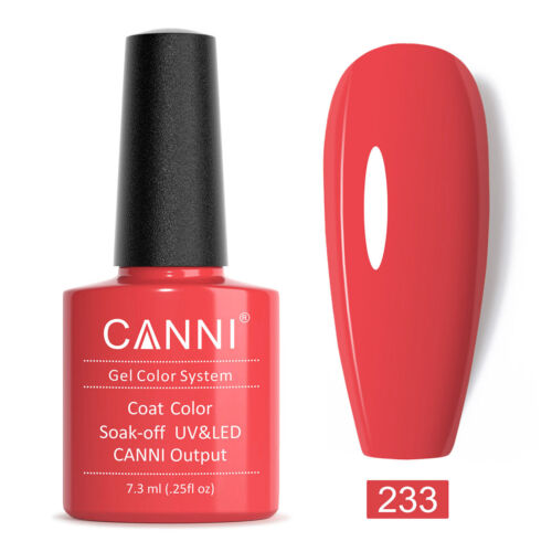 CANNI Nail Gel Polish Colour Coat 7.3ml Soak Off UV / LED Metallic Glittered UK - Picture 326 of 353
