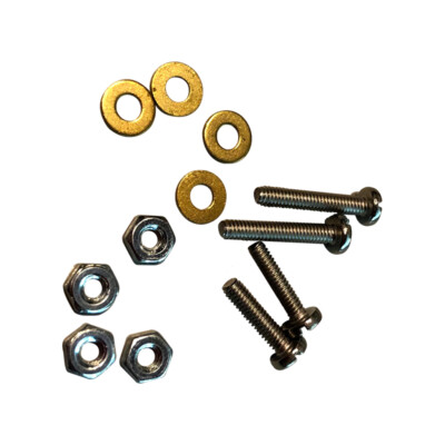Phono Screws Set For Headshell Cartridge Systems (12 Pieces)