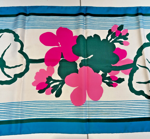 Vintage Designer Adele Simpson 100% Silk Banner Scarf  17 “ x 65 “ - Picture 7 of 7