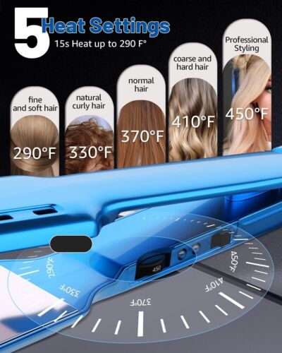 Plancha De Pelo Profesional Titanio Planchas Profesionales Para Cabello Ceramica - Picture 19 of 24