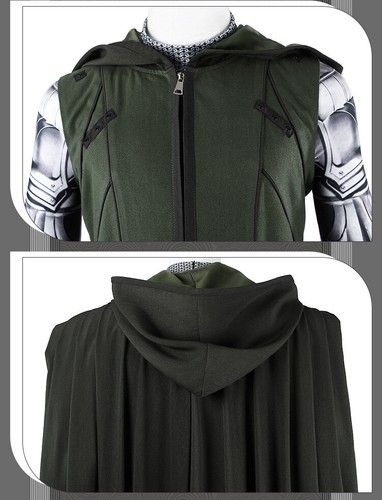 Cosplay Fantastic Four Doctor Doom Jumpsuits Cloak Mask Costume Halloween Suits - Picture 12 of 12