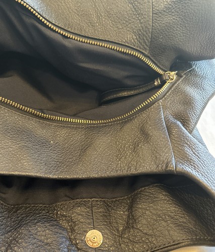 Vintage COACH Phoebe Black Pebbled Leather Shoulder Handbag - Picture 8 of 10