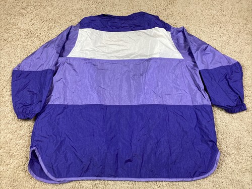 Vintage Roamans Windbreaker Track Full Zip Jacket & Pants Set Purple Size XL - Picture 4 of 8
