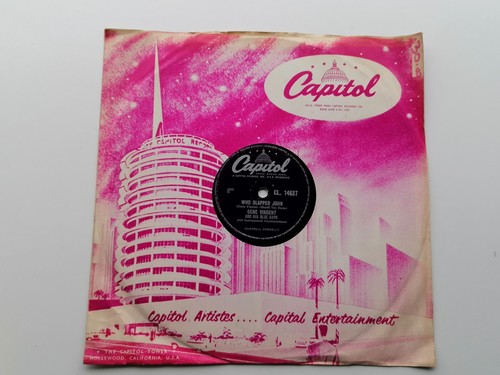 GENE VINCENT 1958 UK 78 BLUEJEAN BOP CAPITOL CL.14637 - Imagen 2 de 6