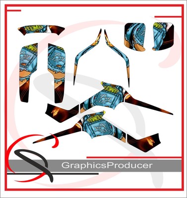 Suzuki LT250R Quadracer Decals Replica Full Set Graphics Sticker 85-92 Model