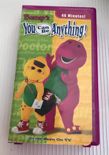 BARNEY'S YOU CAN BE ANYTHING! ~ VHS, 2002 ~ PURPLE SNAPCASE ~ 46 MINUTES