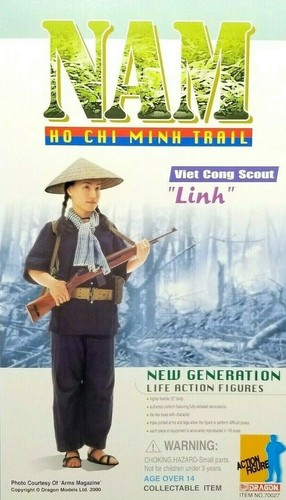1:6 scale Dragon Vietnam Viet Cong Linh Rice Sun Straw Hat for 12" Figures - Picture 5 of 5