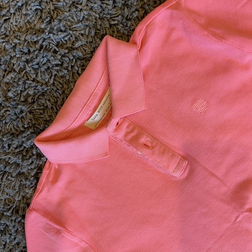 Zara Boys Short Sleeve Salmon Pink Polo Shirt Size 7 - Picture 2 of 8