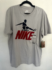 Nike Light Blue Soccer T Shirt Size XL Slim Fit New With Tags 