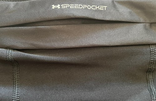 Under Armour Shorts Womens XXL Gray Lined Run Speedpocket Fitted Pants New - Picture 4 of 4