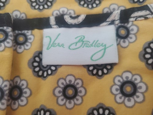 Vera Bradley GELBER VOGEL schwarzer Kosmetik- & Pinsel-Reise-Rollenkoffer im Ruhestand - Bild 5 von 6