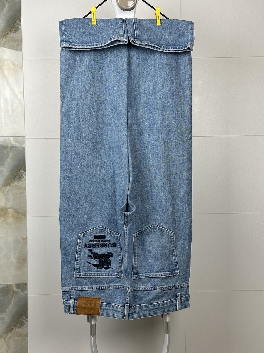Burberry x Supreme jeans pants big logo size 34 | eBay Burberry x Supreme jeans pants big logo size 34 | eBay