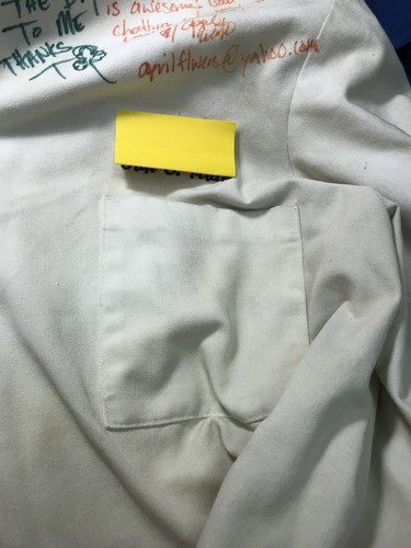 Chef Le Cordon Bleu Smock White US 54 XXLarge Coat Restaurant Uniform ,signed - Picture 4 of 10