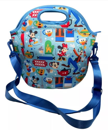 Disney Parks Mickey and Friends Mouse Wares Thermal Lunch Bag Tote w/ Strap NWT - Picture 8 of 8