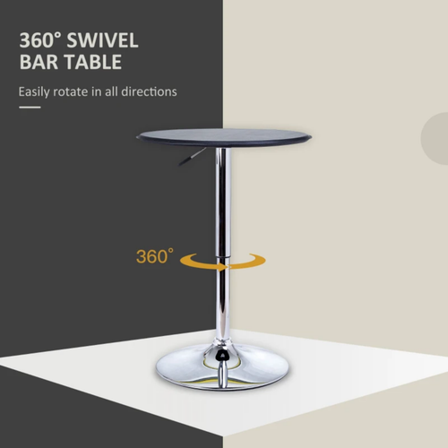 Tall Round Bar Table Modern Breakfast Kitchen Dining Room Small Bar Bistro Table - Picture 4 of 10