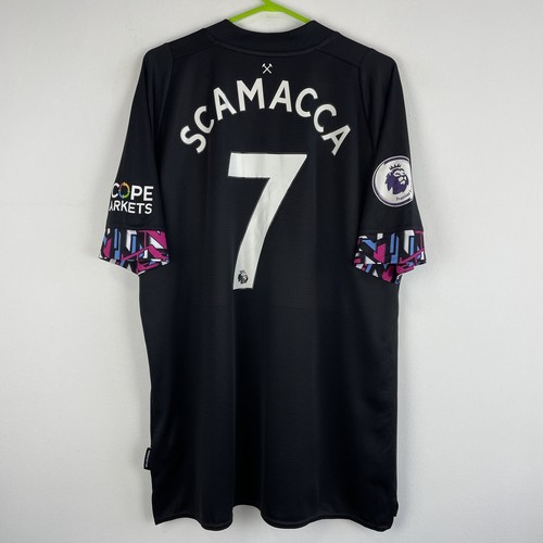 West Ham United 2022-2023 Gianluca Scamacca Away Shirt Umbro Trikot Gr. XL