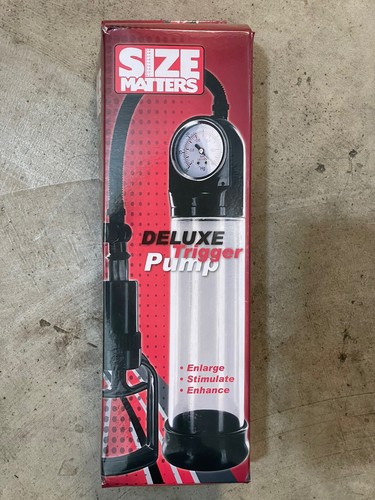 Penis Pump Size Matters Deluxe Trigger Pump Penis Englarger Bigger Vacuum Pump  - Picture 1 of 9