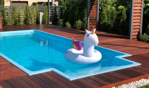 GFK Pool Swimmingpool 4.5x2.45x1,35m Pool Schwimmpool Mini Pool Schwimmbecken - Bild 2 von 11