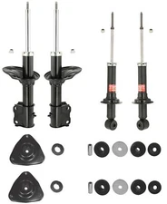KYB Front & Rear Suspension Struts and Mounts Kit For Mitsubishi Lancer 02-06