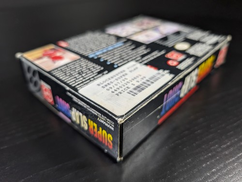 Super Slap Shot | Super Nintendo | SNES | Scatola | Adesivo Blockbuster | 09/07/95 - Foto 8 di 22