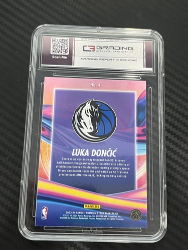 LUKA DONCIC 2023 Hoops Premium Stock Anti Gravity #4 Mavericks C3G 9.5 Gem Mint - Picture 2 of 2
