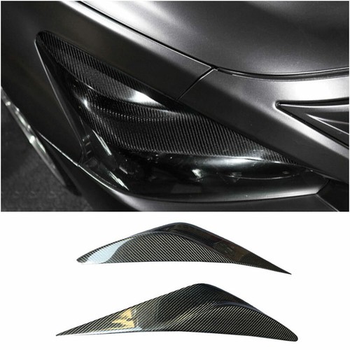 For Nissan Altima 2013-2015 Dry Carbon Fiber Front Headlight Lamp Eyebrow Trim - Picture 1 of 6