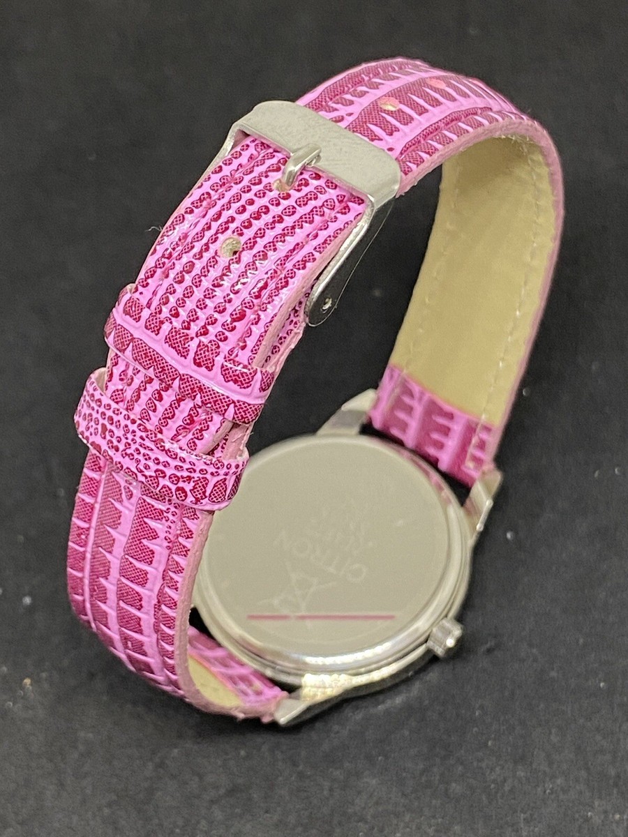 Citron Analogue Lady s Pink Strap Quartz Watch S565S CNL 31mm