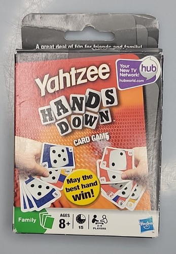 Yahtzee Hands Down Card Game Family Ages 8+ 2009 by Hasbro Gaming - New - Picture 1 of 2