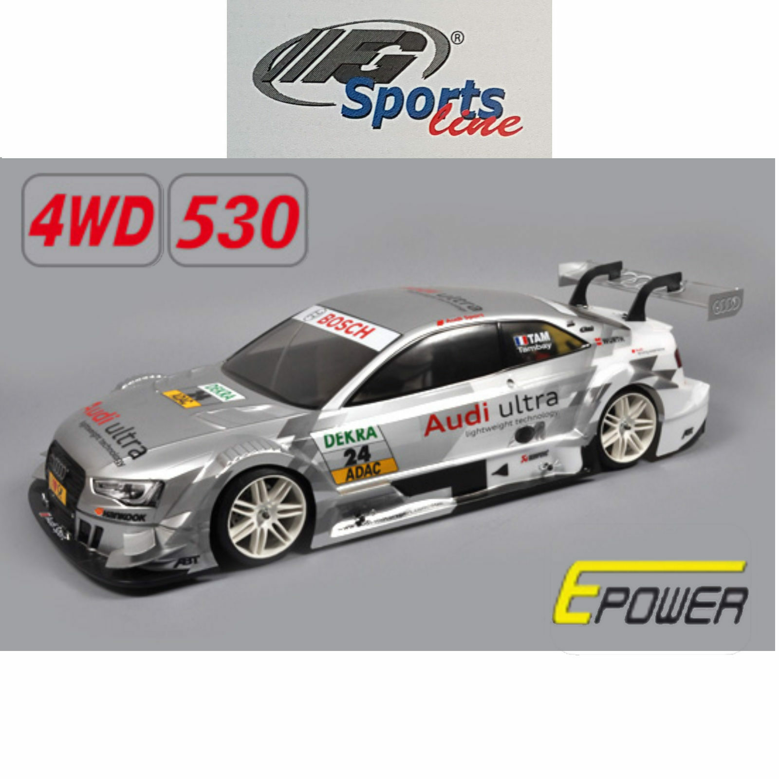 FG Modellsport 15 Sportsline 4WD 530 Chassis Elektromotor Audi RS5