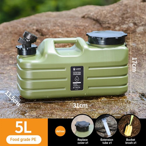 5-12LCamping Water Bucket Large Capacity Portable Drinking Water Canister Travel - Bild 7 von 34